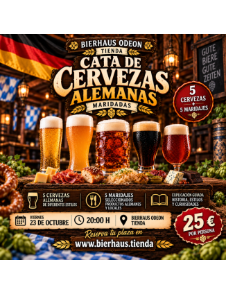CATA DE CERVEZAS ALEMANAS 23 OCTUBRE 2026